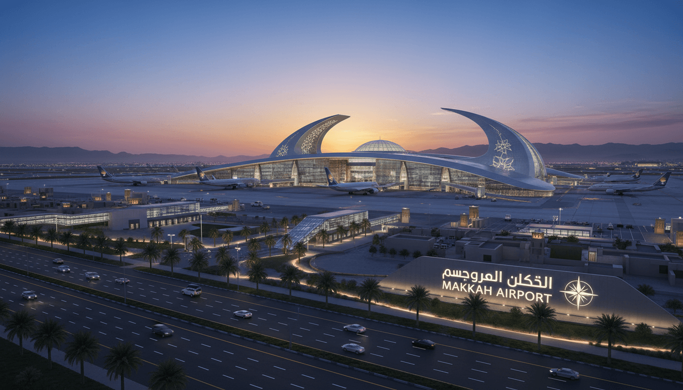 Ilustrasi AI Bandara Makkah