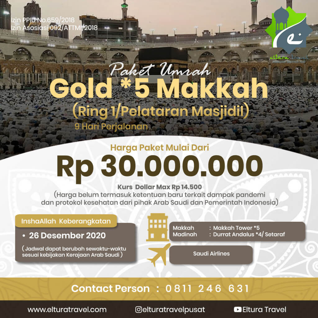 Paket Umrah Gold 5 Makkah Ring 1 Pelataran Masjidil 26 Desember.jpg