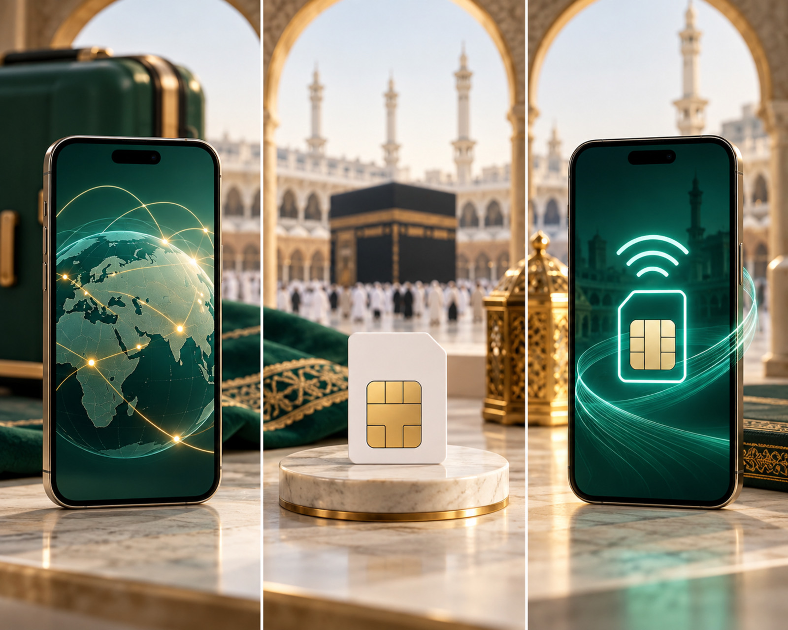 Perbandingan roaming SIM fisik dan eSIM untuk Umroh
