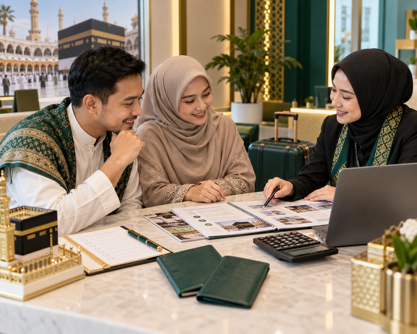 Perencanaan total biaya Umroh bersama konsultan