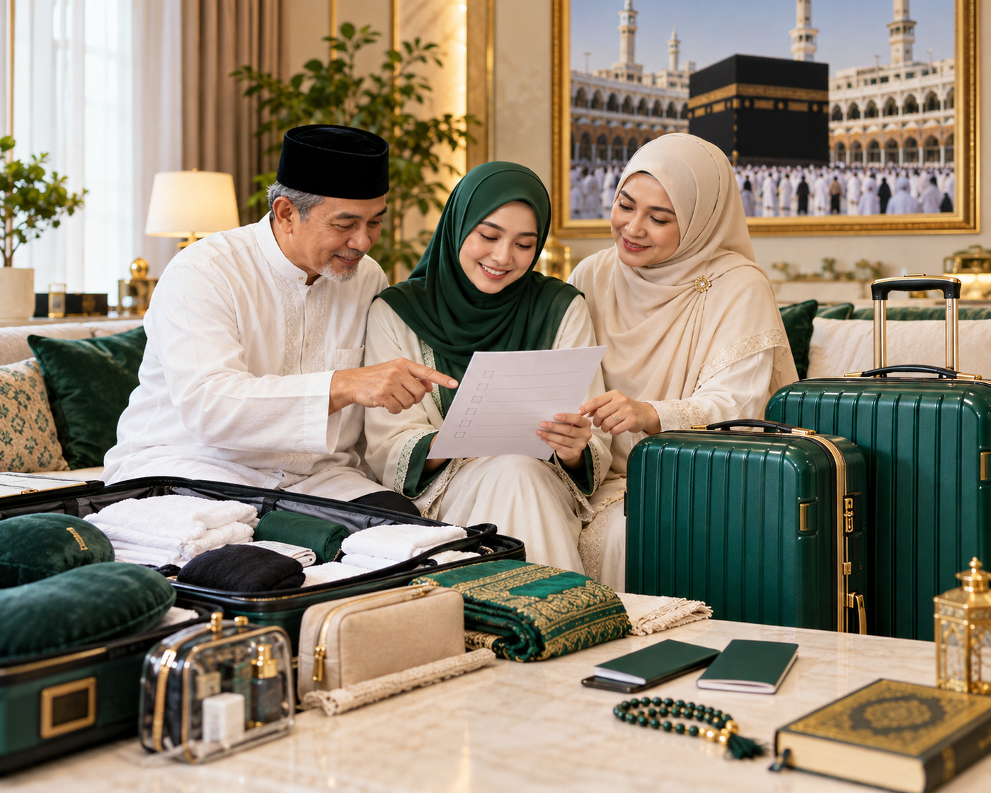 Keluarga Indonesia mempersiapkan Umroh pertama kali