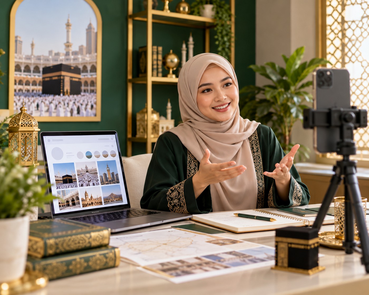 Konten digital untuk pemasaran paket umroh