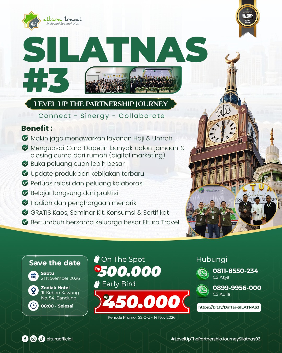 Flyer undangan SILATNAS 3 Eltura Travel