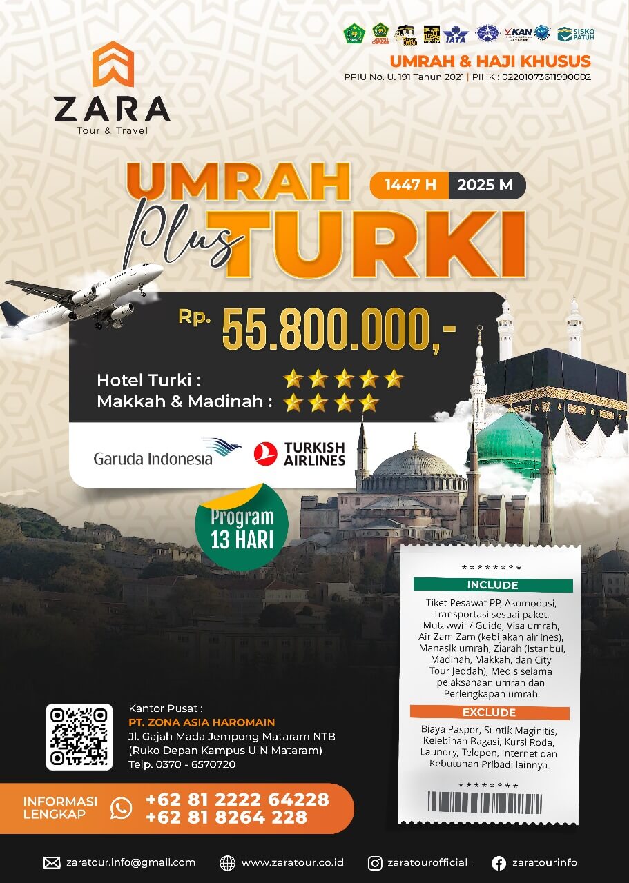UMROH PLUS TURKI ZARA 