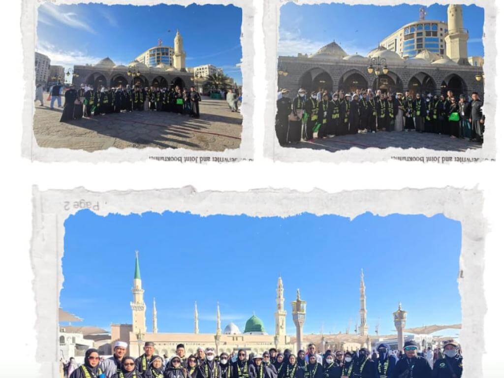 Dokumentasi ziarah di sekitar masjid Nabawi Madinah