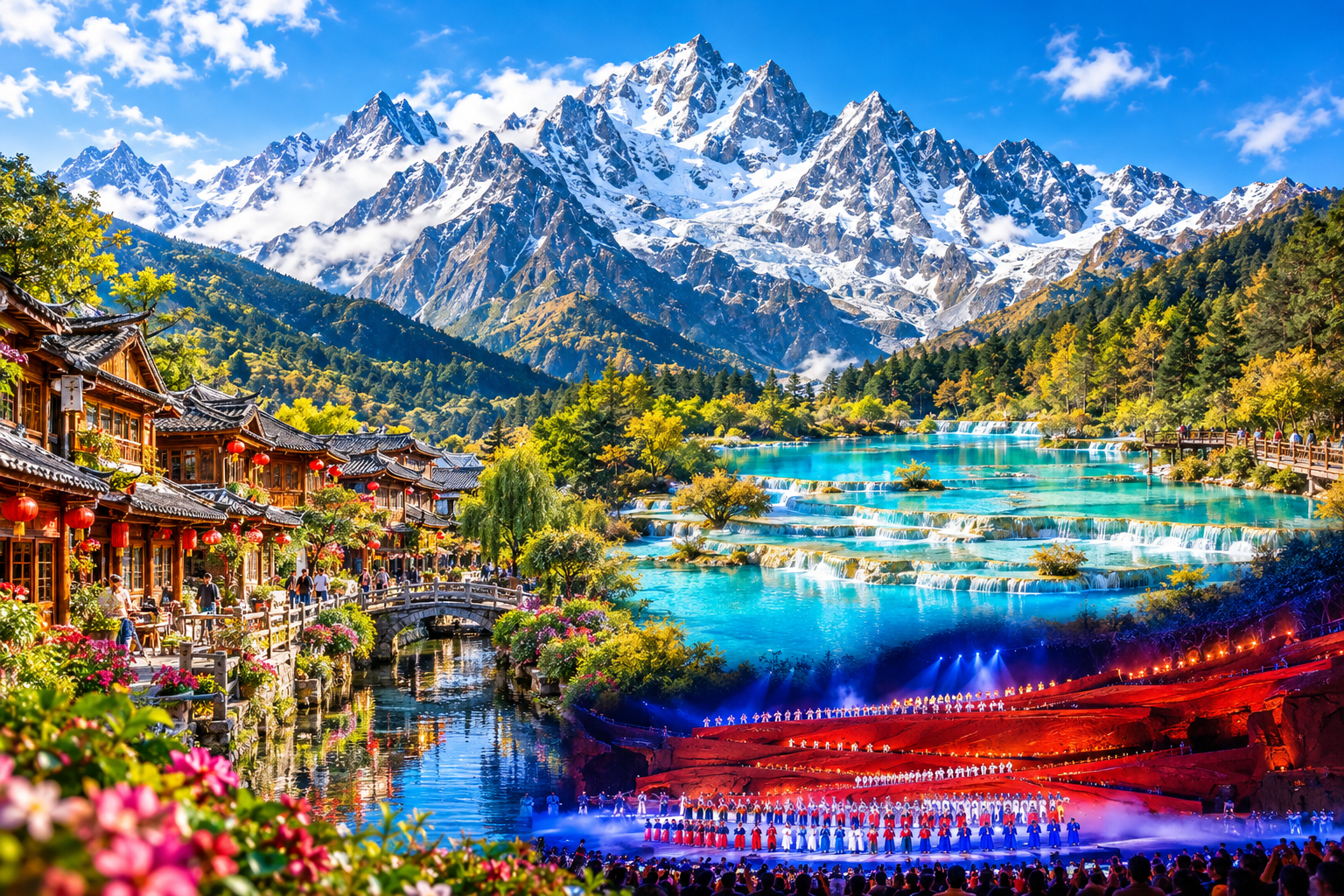Yunnan (Lijiang-Kunming-Balagezong-Shangrila-Dali)