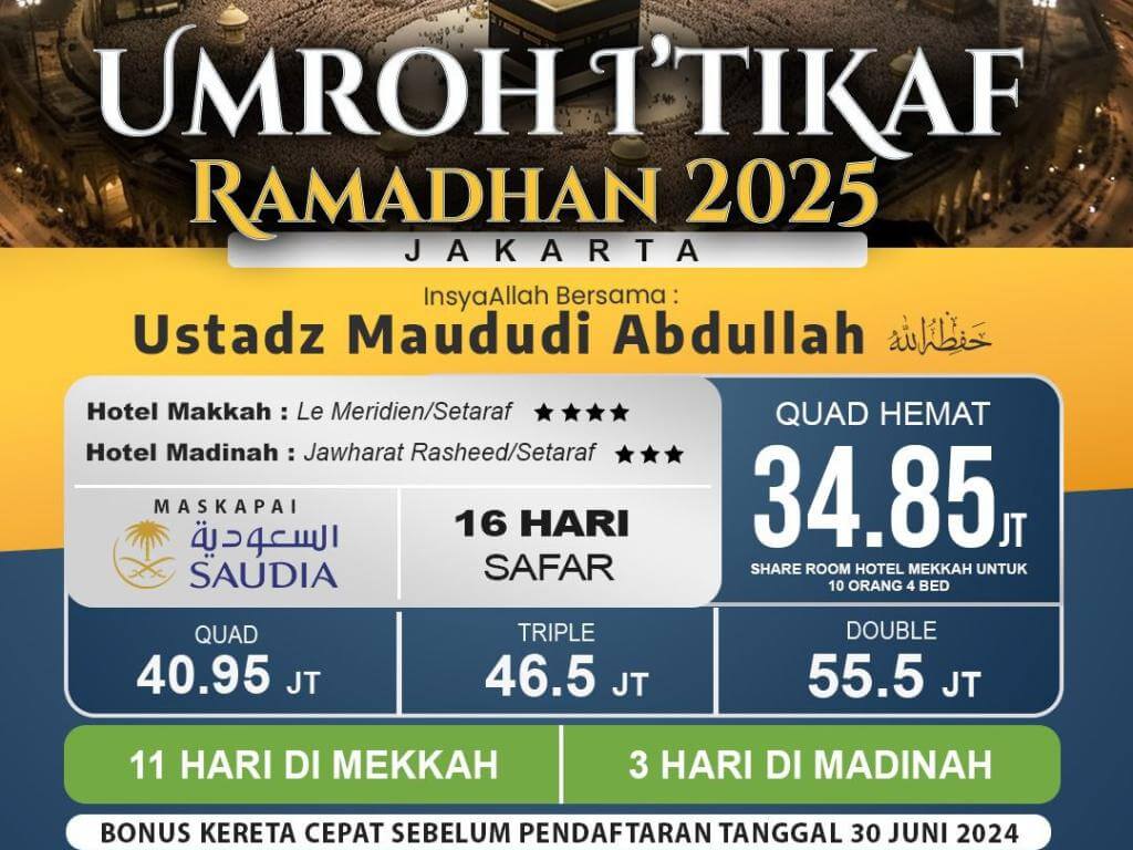 Umroh I'tikaf Akhir Ramadhan 2025