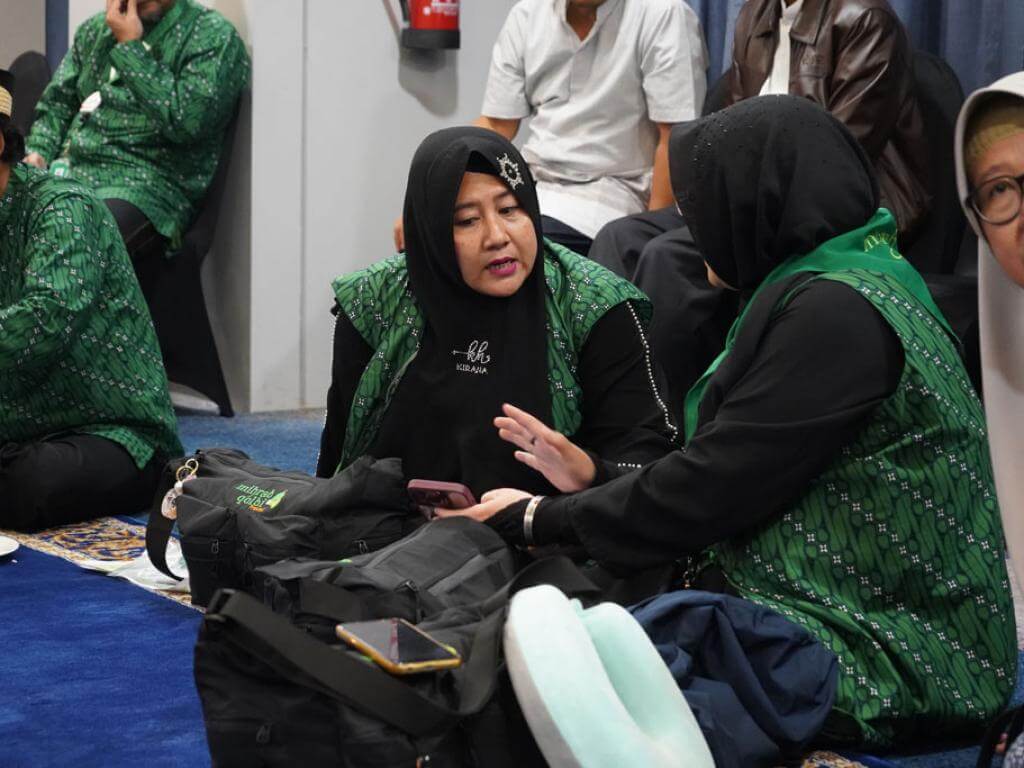 jemaah haji saat keberangkatan