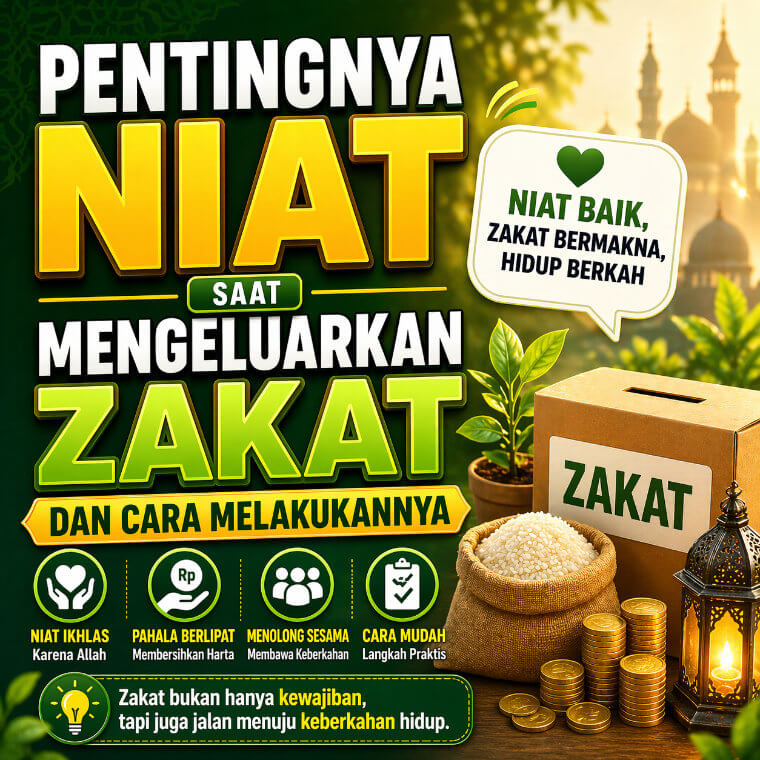 Pentingnya Niat Zakat