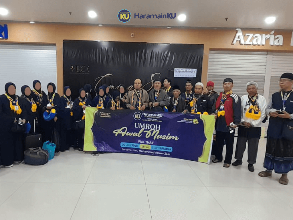 20 JULI 2025 Umroh Awal Musim Start Surabaya HaramainKU