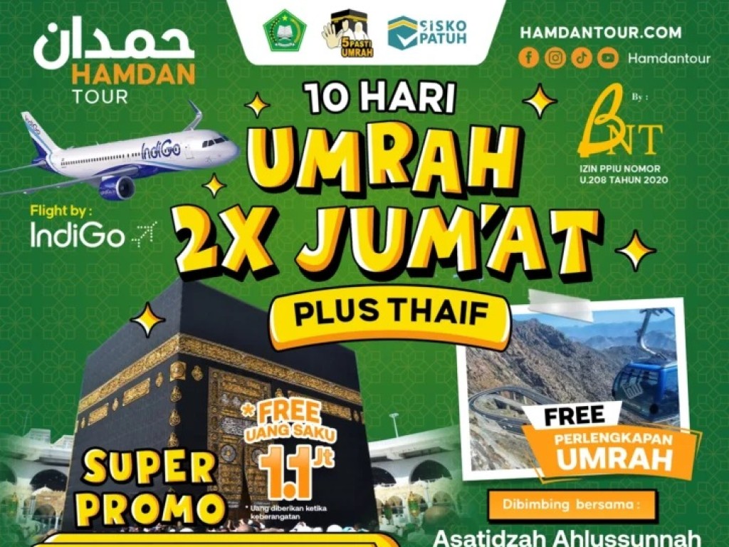 Umrah Plus Thaif Super Promo