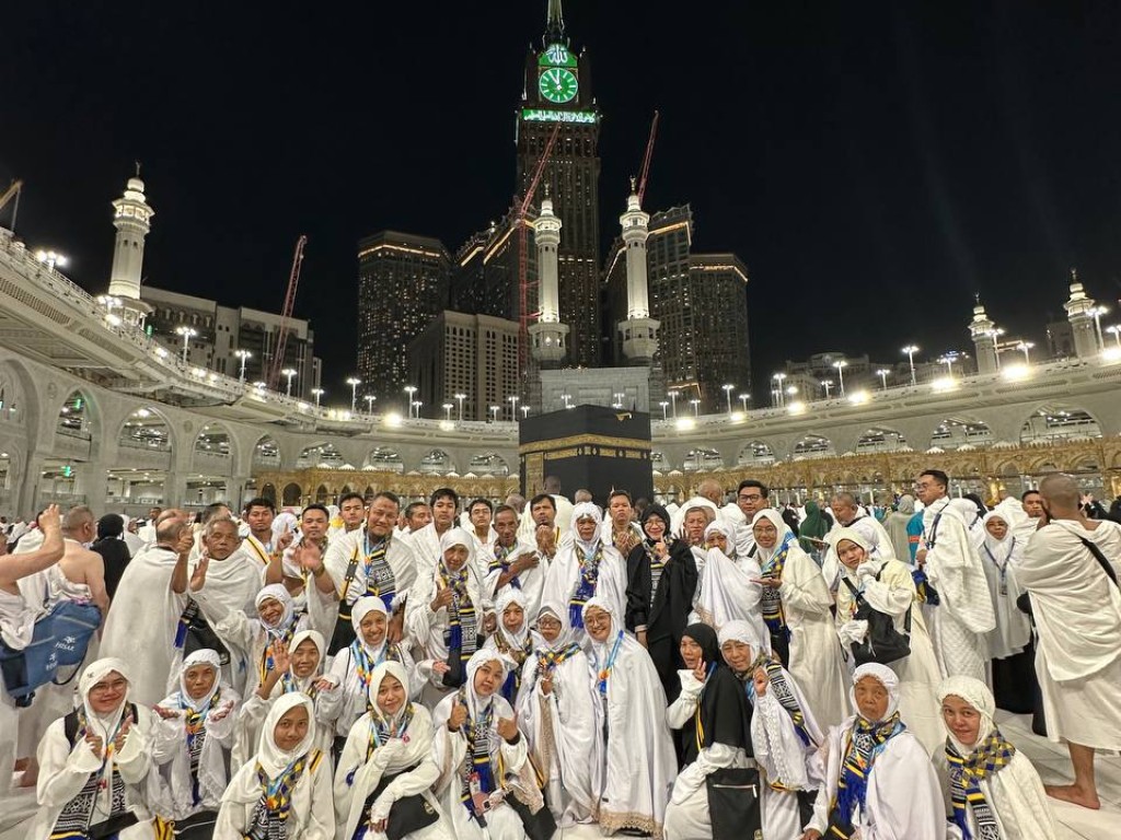 Jamaah selesai melaksanakan ibadah Umroh