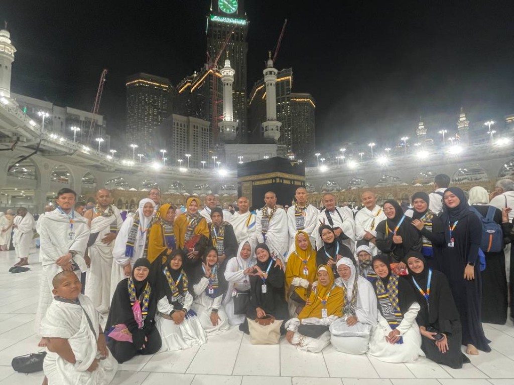 Jamaah selesai melaksanakan ibadah Umroh 2