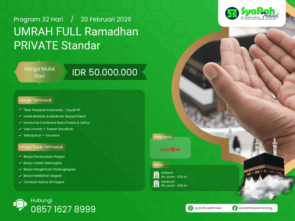 2. Umrah FULL Ramadhan PRIVATE Standar 20022026