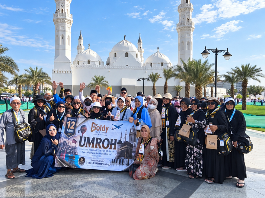 foto bersama di masjid kuba