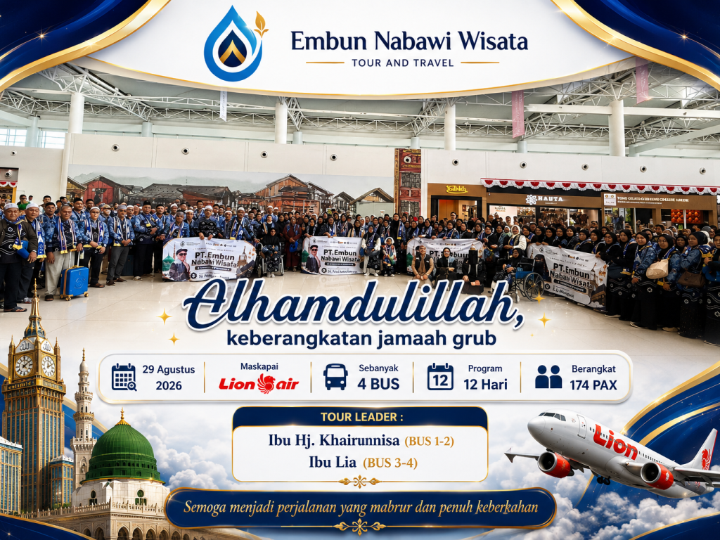 Jamaah Grup 29 Agustus Lion Air 12 Hari